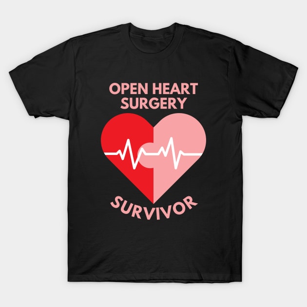 Open Heart Surgery Survivor T-Shirt by MtWoodson